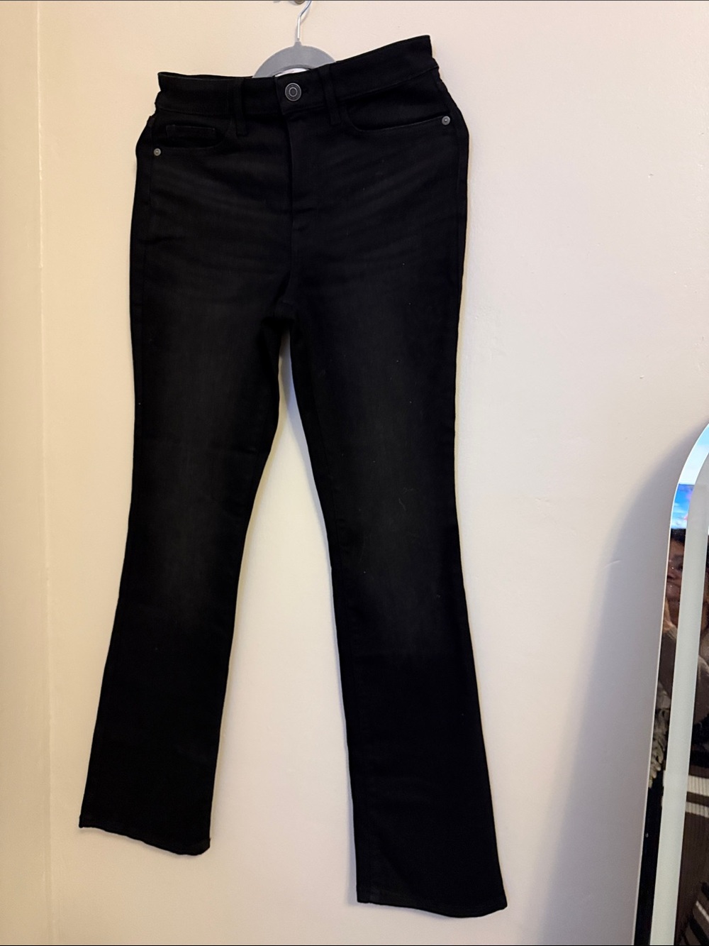 LC Lauren Conrad Black Flared Wide-Leg Jeans